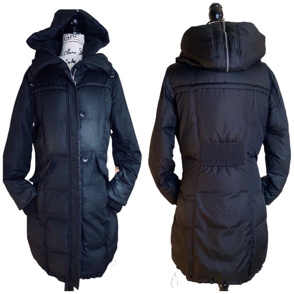 DKNY - Women’s Long Quilted Puffer Coat - Size Medium - Picture 2 of 16